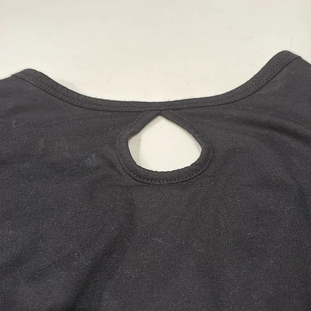 Justice - Girls long sleeve t-shirt - size 10. Black. NWOT